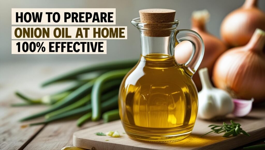 onion oil at home 