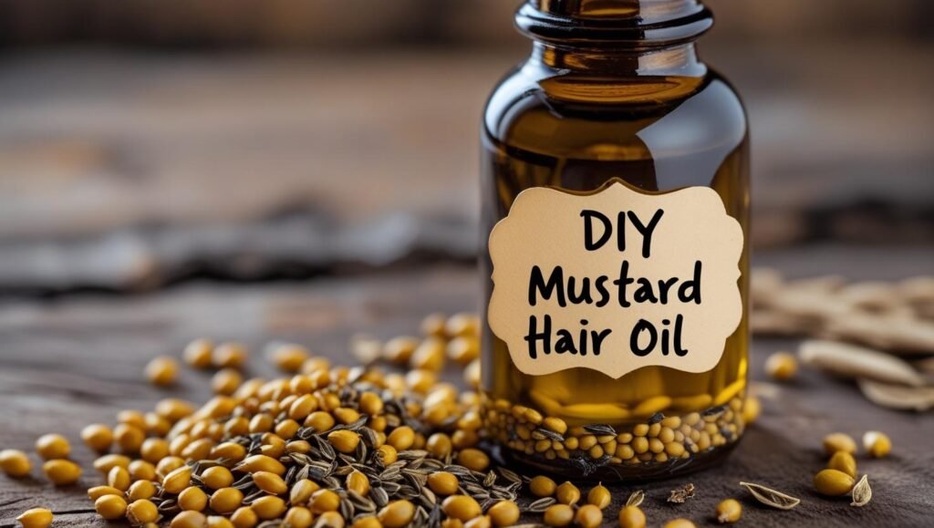 DIY mustard hair oil